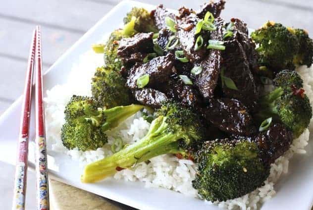 Sticky Garlic Ginger Venison (or Beef) Stir Fry