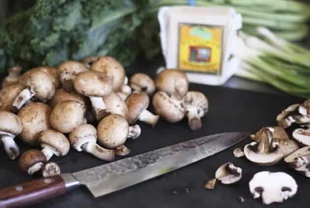 Seared Mushrooms and a Mushroom Melt
