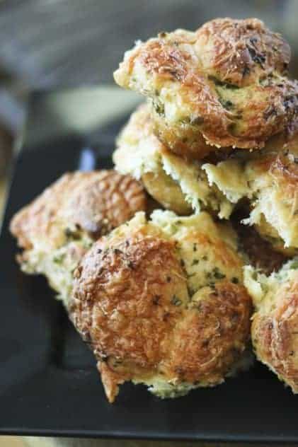 Mini Cheddar Scallion Monkey Breads