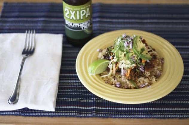 Slow-Cooker Cola Pulled Pork and Carnitas Rice Bowls | Make Ahead Mondays