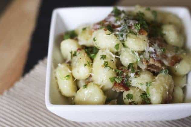 Creamy Bacon Gorgonzola Gnocchi