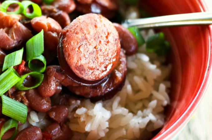 Slow-Cooker Red Beans and Rice from foodiewithfamily.com