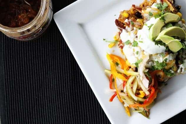 Slow-Cooker Chicken and Black Bean Enchiladas