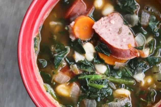 Hearty Kielbasa, Bean and Vegetable Soup