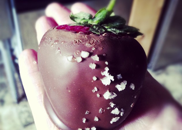 Massive Fannie May Chocolate Covered Strawberry