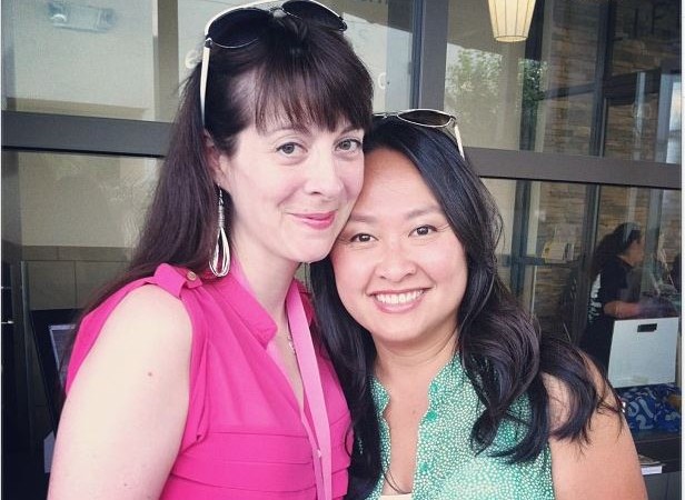 Rebecca of Foodiewithfamily.com and Diane of Whiteonricecouple.com