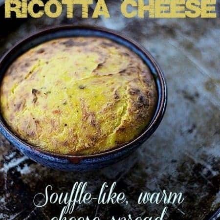 Baked Ricotta Cheese at www.foodiewithfamily.com