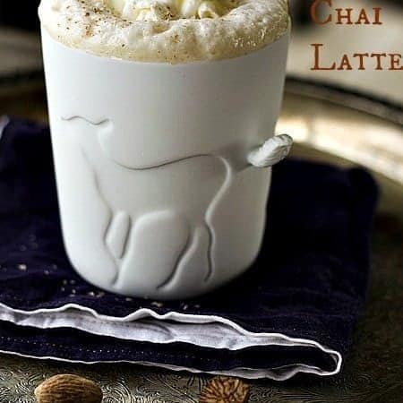 Eggnog Chai Latte at www.foodiewithfamily.com for #MakeAheadMondays