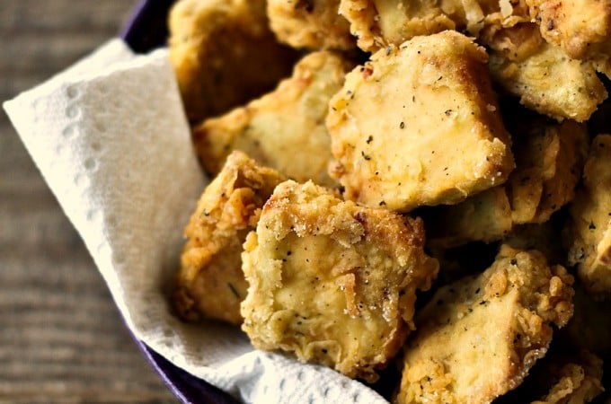 Chicken Fried Eggplant from foodiewithfamily #Vegetarian