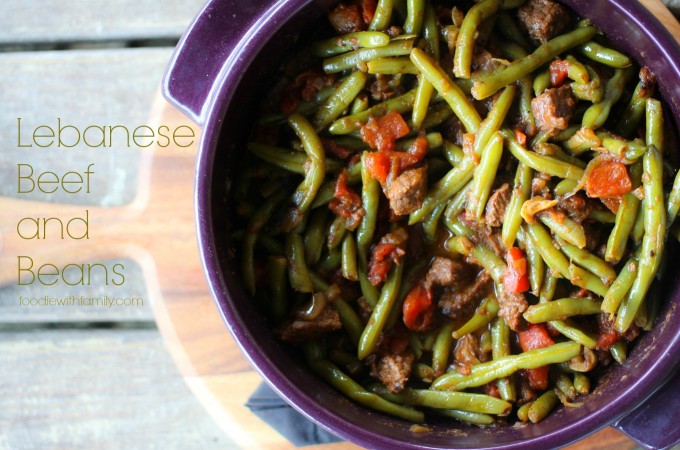 Lebanese Beef and Beans. Slow cooked,fragrant stew with luscious spices from foodiewithfamily.com!