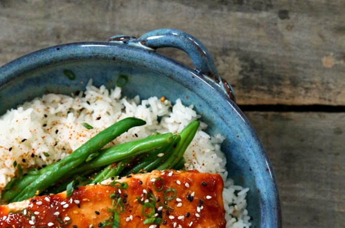 Blood Orange Miso Glazed Salmon from foodiewithfamily.com