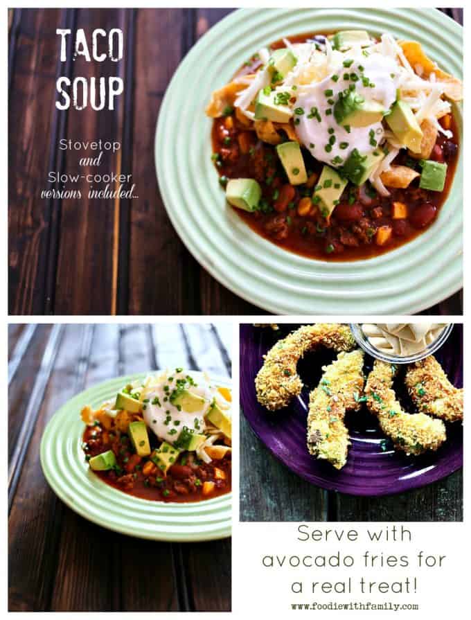 Taco-Soup-Served-With-Avocado-Fries