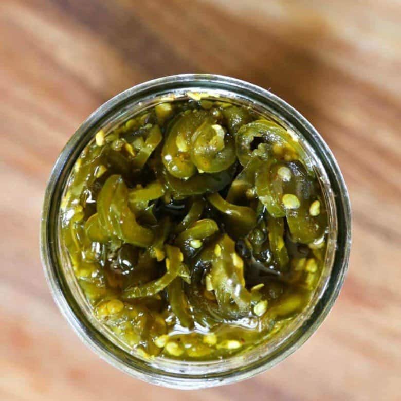 Sweet, spicy Candied Jalapeno from foodiewithfamily.com