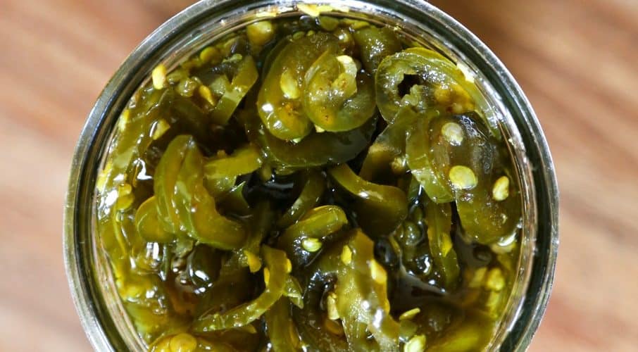 Sweet, spicy Candied Jalapeno from foodiewithfamily.com