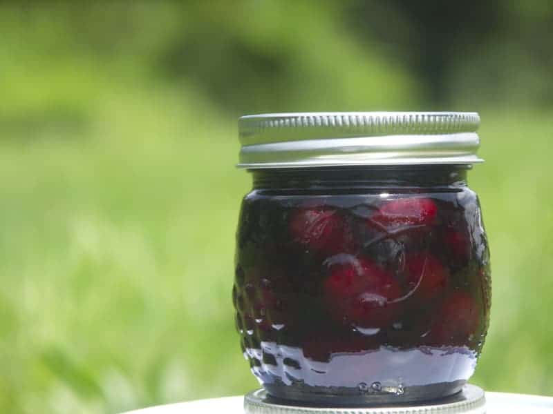 Rum Soaked Preserved Cherries + Boozy Cherry Molasses