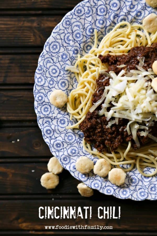 Real deal Cincinnati Chili from foodiewithfamily.com