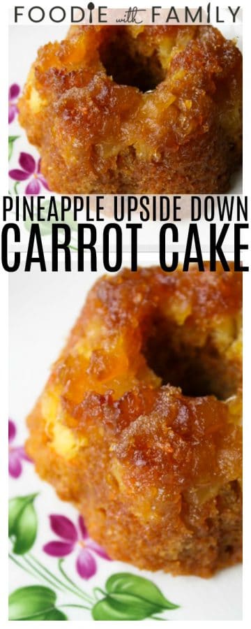 Pineapple Upside Down Carrot Cake: Caramelized, deep brown, buttery pineapple crowns perfect, sweet carrot cake. Top warm pieces with vanilla ice cream or a drizzle of creme fraiche for an over-the-top indulgent treat.