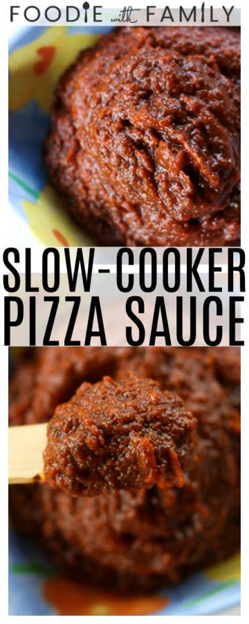 Slow-Cooker Pizza Sauce: Deep, rich red and packed with herbs, garlic, olive oil and Italian cheese, this old-school pizza sauce will knock your socks off. 