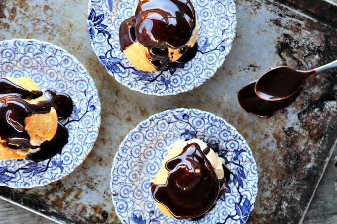 Grandma Val's Hot Fudge Sauce: caramel like ribbons of deep, rich, chocolatey fudge for the ultimate ice cream indulgence!