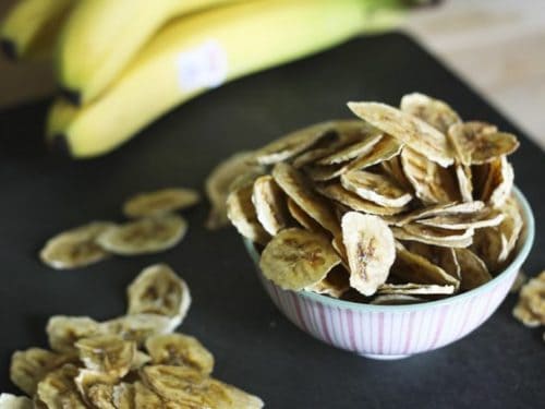dogs and banana chips