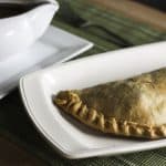 Pasties with beef gravy. A meal in one!