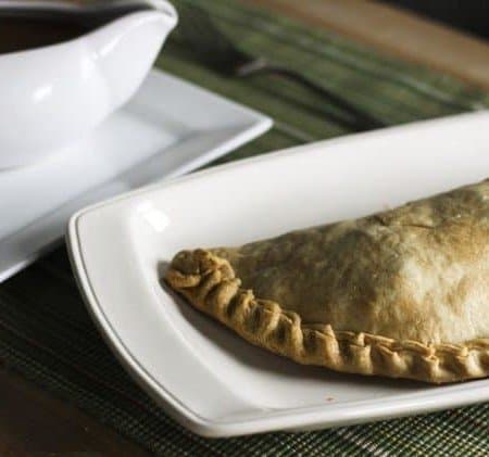 Pasties with beef gravy. A meal in one!