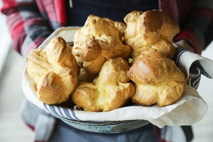 Homemade Cream Puffs, plus a bonus tip on how to freeze choux pastry ahead of time for almost instant cream puffs!
