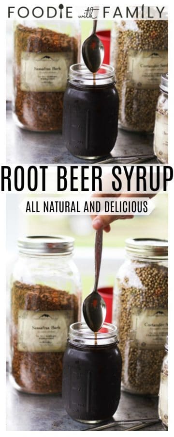 Make an honest to goodness delicious homemade root beer syrup that transforms into root beer soda pop with the simple addition of cold seltzer water.