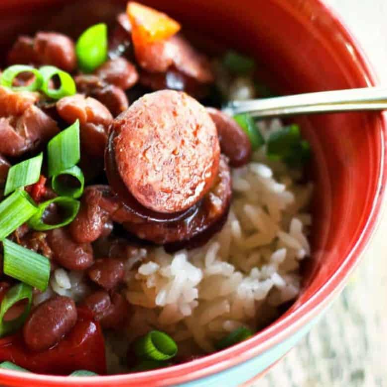 Slow-Cooker Red Beans and Rice from foodiewithfamily.com