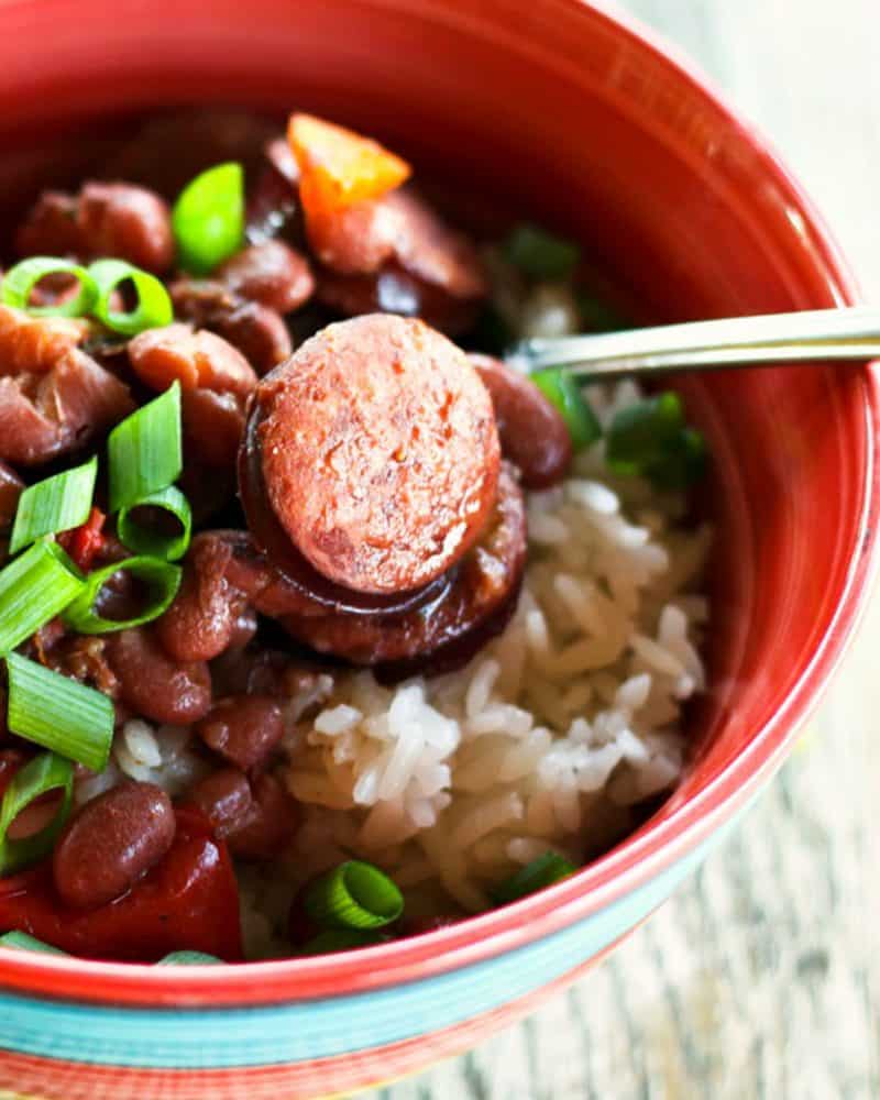 Slow-Cooker Red Beans and Rice from foodiewithfamily.com