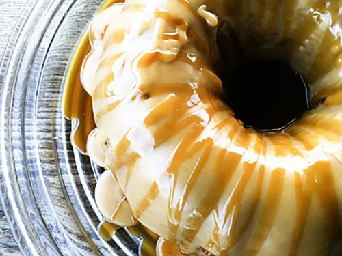 Pumpkin Spice Cake With Maple Frosting Cider Caramel