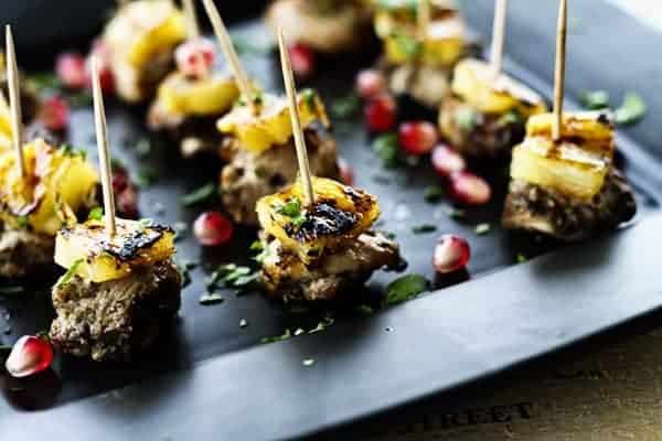 Featured Image for Jerk Chicken Bites with Glazed Grilled Pineapple on Foodie With Family