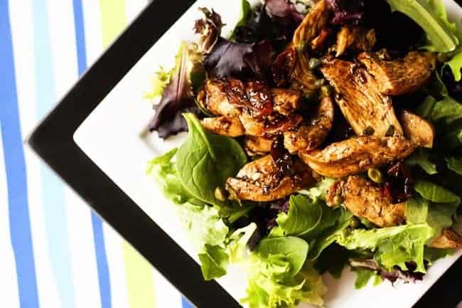 Balsamic Chicken Dinner Salad from Foodie with Family