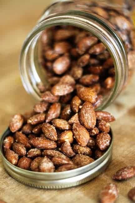 Maple Cinnamon Candied Almonds from Foodie with Family