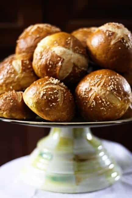 Soft Pretzel Rolls from Foodie with Family