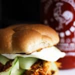Gentle sweetness from honey brings out the best of the tasty heat from Sriracha in this great Slow-Cooker Honey Sriracha Barbecue Chicken. Pile the chicken high on sandwiches topped with a cucumber, cilantro salad, and a fried egg ~or~ on a tossed salad, in tacos or on a chicken fajita or barbecue pizza. Leftovers store beautifully in individual portions in the freezer.
