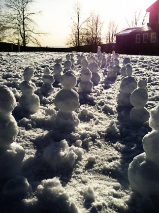 A Snowman Army by Foodie with Family