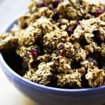 Ancient Grains Cranberry Dark Chocolate Granola | www.foodiewithfamily.com