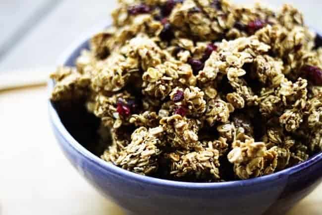 Ancient Grains Cranberry Dark Chocolate Granola | Make Ahead Mondays