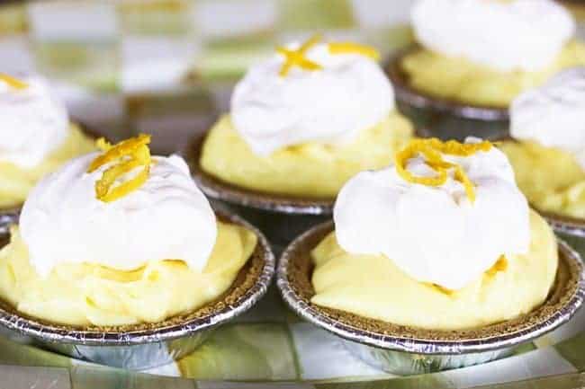 Lemon Cream No-Bake Mini-Cheesecakes | www.foodiewithfamily.com