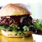 Filthy Burger (Beef, Barbecue Pulled Pork and Bacon Burgers) | www.foodiewithfamily.com