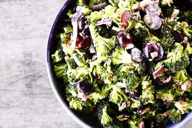 Marinated Broccoli Salad | www.foodiewithfamily.com