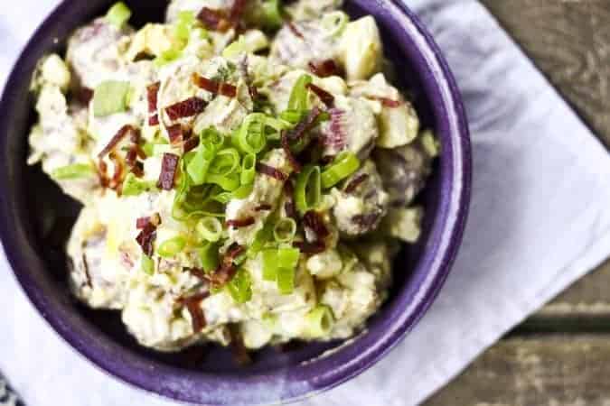 Bacon Horseradish Potato Salad | www.foodiewithfamily.com