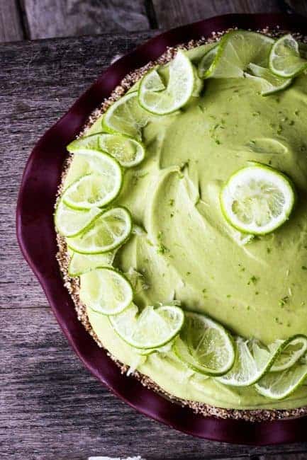 This beautiful, creamy, indulgent, lemon-lime, mile-high, icebox pie just so happens to be good for you. How is that possible? It's also friendly for a wide-range of dietary restrictions because it is gluten-free, dairy-free, grain-free, sugar-free and raw. With one minor adjustment it is also vegan-friendly. Ever so slightly adapted recipe courtesy of my friend Joy Hinterkopf