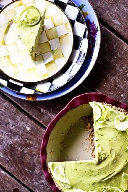 Joy's Secret Ingredient Lemon Lime Avocado No Sugar Icebox Pie | www.foodiewithfamily.com