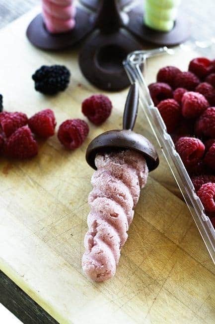 Whipped Fruit Ice Pops, Dairy Free | www.foodiewithfamily.com