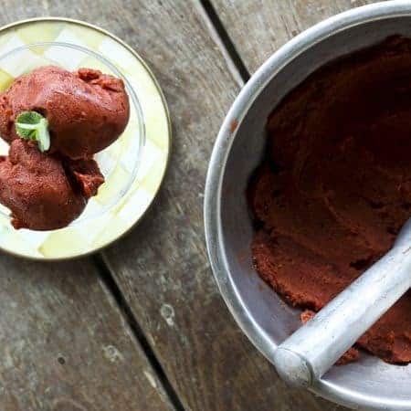 One Ingredient Cherry Ice Cream | www.foodiewithfamily.com