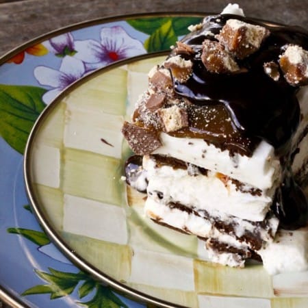 Twix Ice Cream Sandwich Cake for No-Bake summer sweet tooth satisfaction