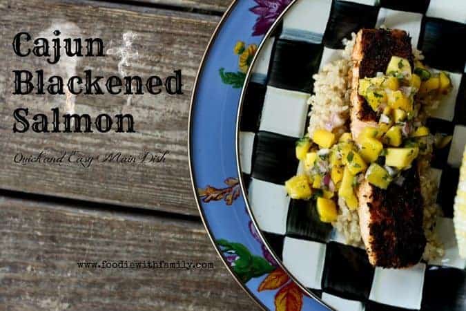 Cajun Blackened Salmon | www.foodiewithfamily.com