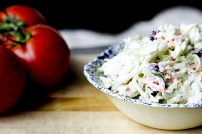 Better For You Cranberry Coleslaw | www.foodiewithfamily.com